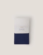 2-Pack Plain Tights, Blue (NAVY), large
