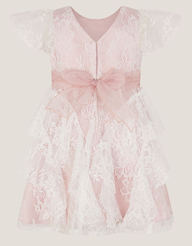 Baby Joanie Ruffle Lace Dress, Pink (DUSKY PINK), large