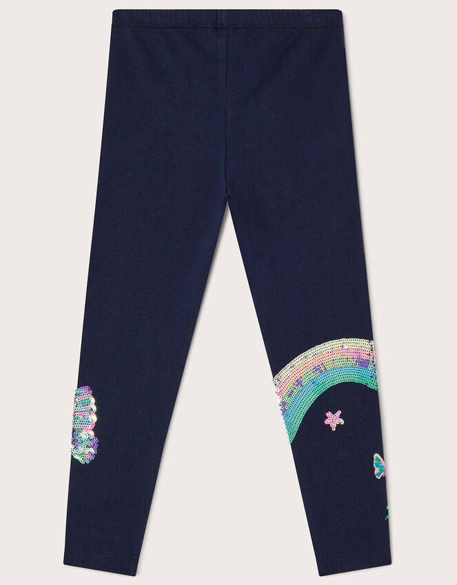 Rainbow Leggings, Blue (NAVY), large