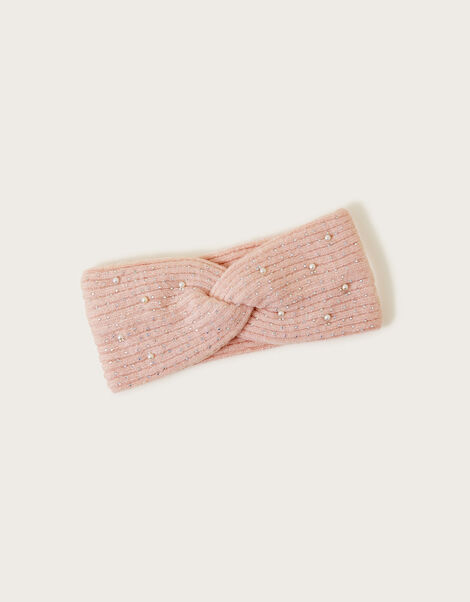 Embellished Knit Headband, , large