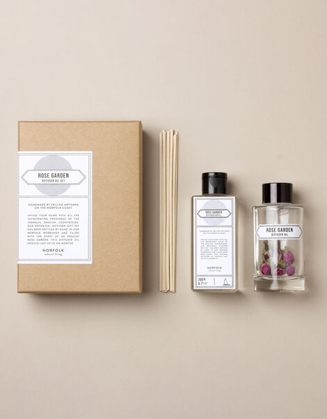 Norfolk Natural Living Rose Garden Reed Diffuser Set 200ml, , large