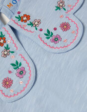 Embroidered Scallop Collar Top, Purple (LILAC), large