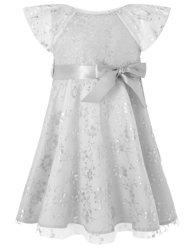 Baby Millie Sequin Party Dress Silver Baby Girl Dresses