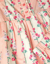 Floral Stripe Short Pyjamas Set, Cream (CREAM), large