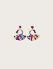 Fiesta Raffia Earrings , , large