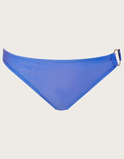 Ring Detail Plain Bikini Bottoms, Blue (BLUE), large