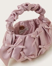 Mini Bow Satin Handbag, , large