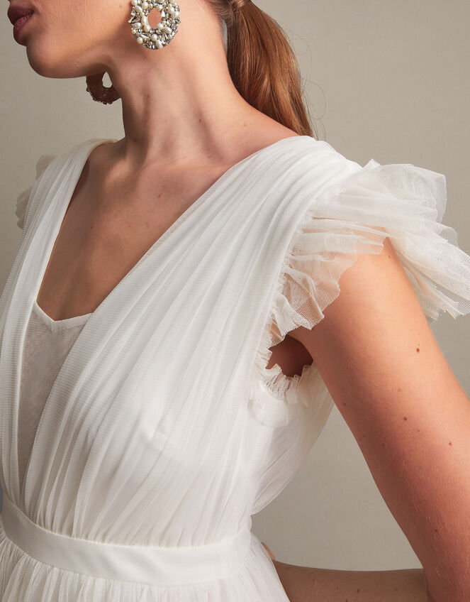 Gabriella Tulle Maxi Bridal Dress, Ivory (IVORY), large