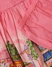 Baby London Skyline Dress & Underwear Set, Pink (PINK), large