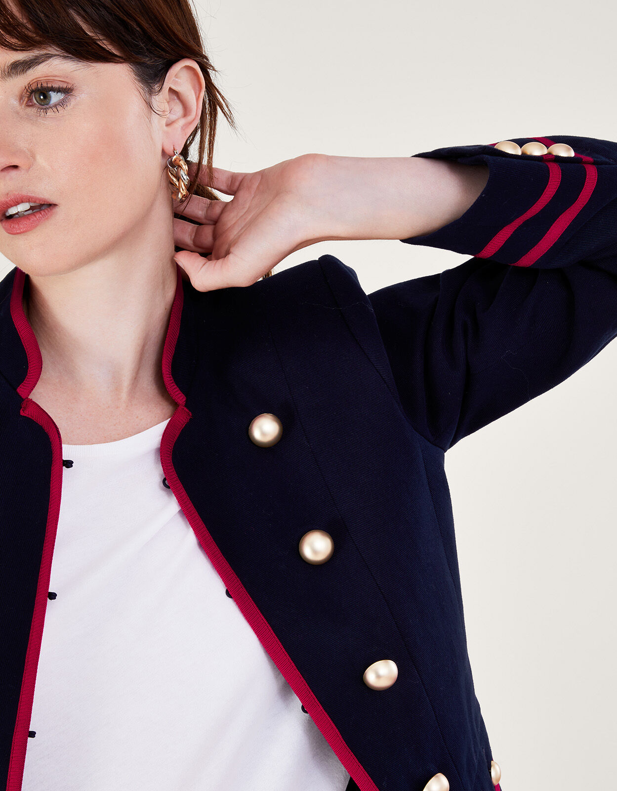 Megan Military Jacket Blue