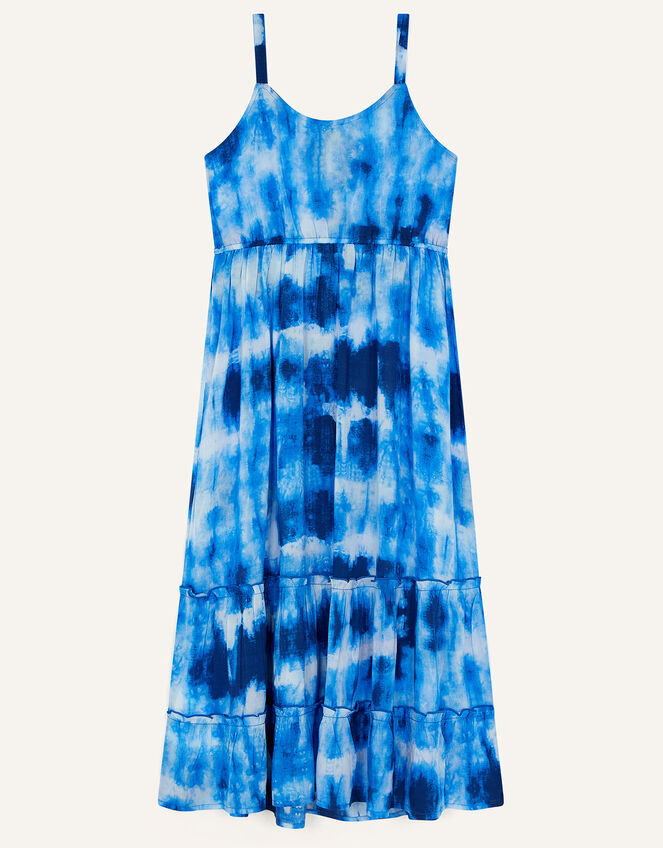 Tie Dye Dress in LENZING™ ECOVERO™, Blue (BLUE), large