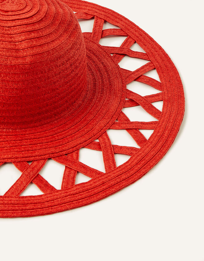 Charli Colour-Pop Straw Floppy Hat , , large