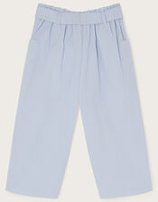 Boutique Zena Embroidered Paper Bag Trousers, Blue (BLUE), large