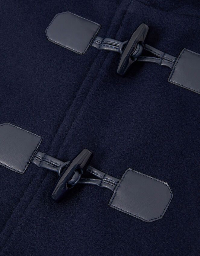 Hooded Duffle Coat, Blue (NAVY), large