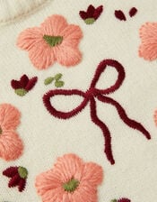 Floral Embroidered Jumper, Ivory (IVORY), large