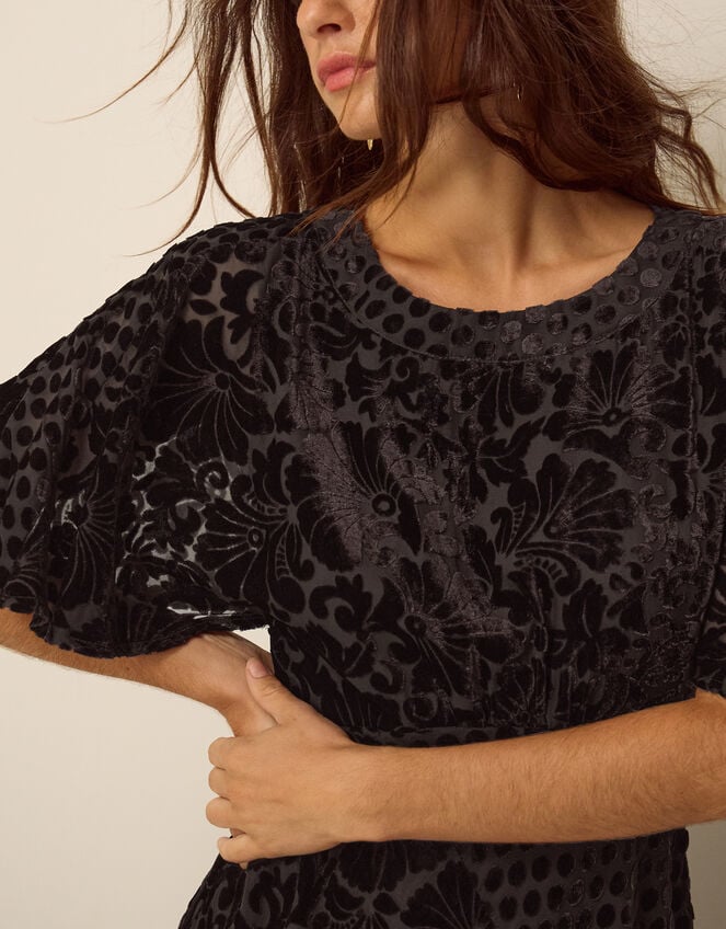Adeline Devor&eacute; Polka Dot Maxi Dress, Brown (CHOCOLATE), large
