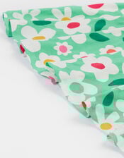 Frugi Spring Printed Skater Dress, Green (GREEN), large