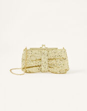 Beau Sequin Frame Bag, , large