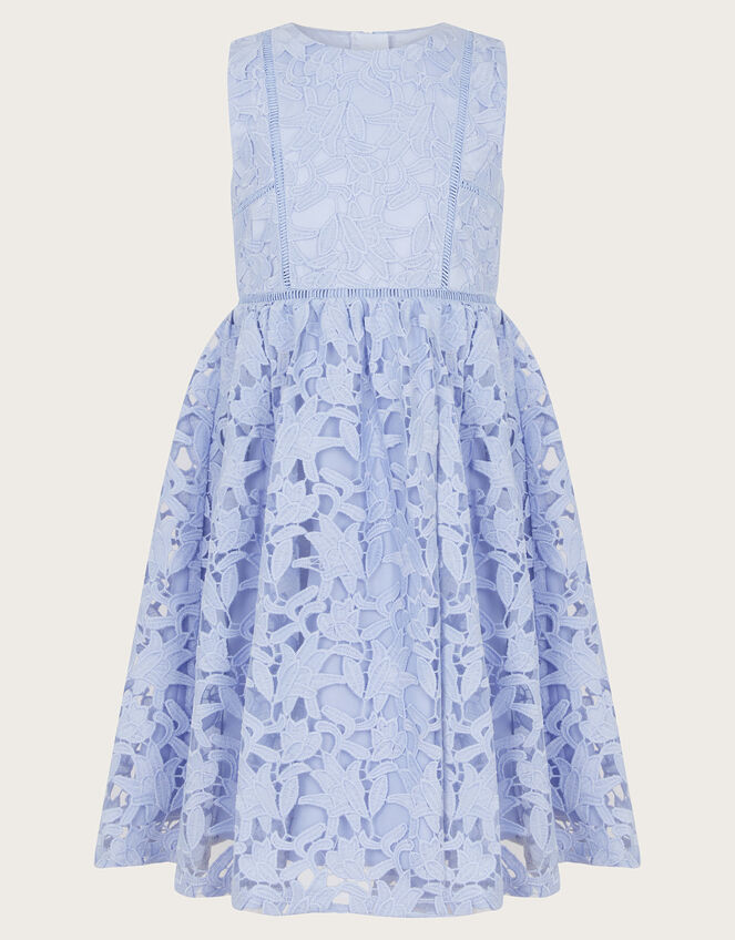 Kimberley Cutwork Lace Dress, Blue (BLUE), large
