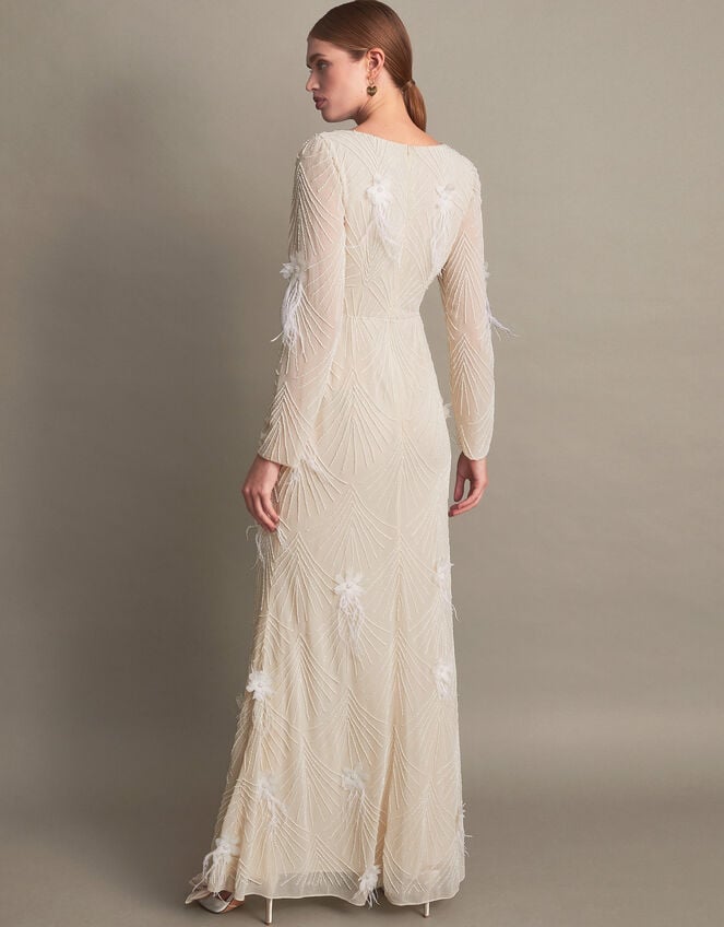 Florence Embellished Bridal Dress, Ivory (IVORY), large