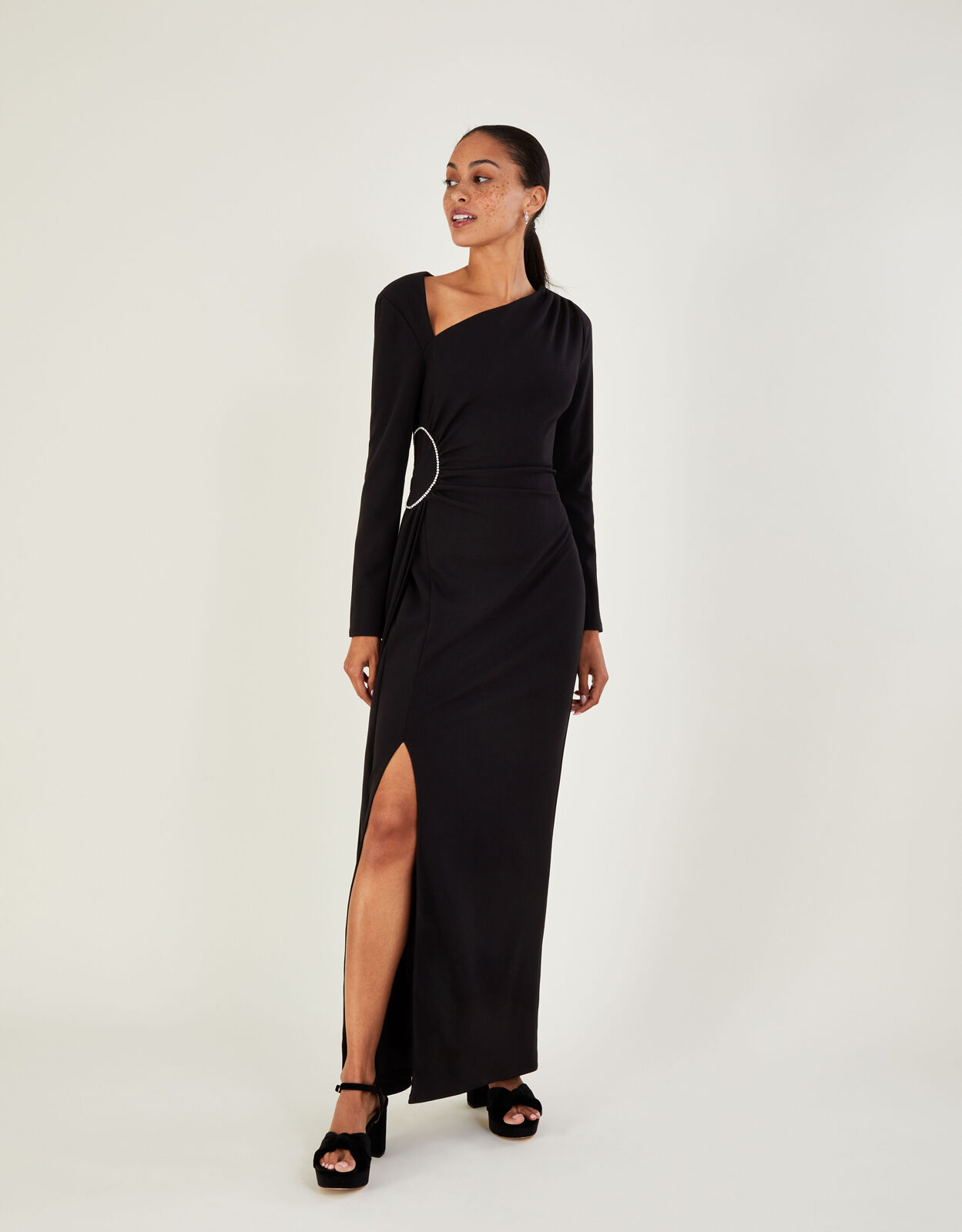 Monsoon black shop maxi dress