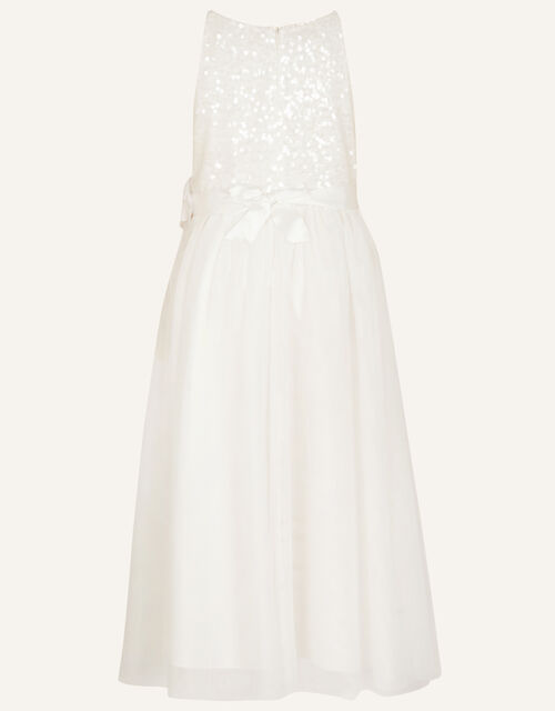 Truth Sequin Maxi Dress Ivory Girls Dresses Monsoon Global