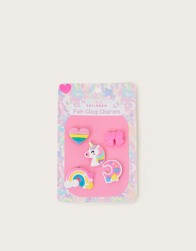 5-Pack Unicorn Clog Charms, , large