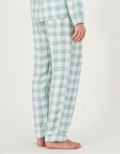 Check Pyjama Bottoms in LENZING™ ECOVERO™, Green (GREEN), large