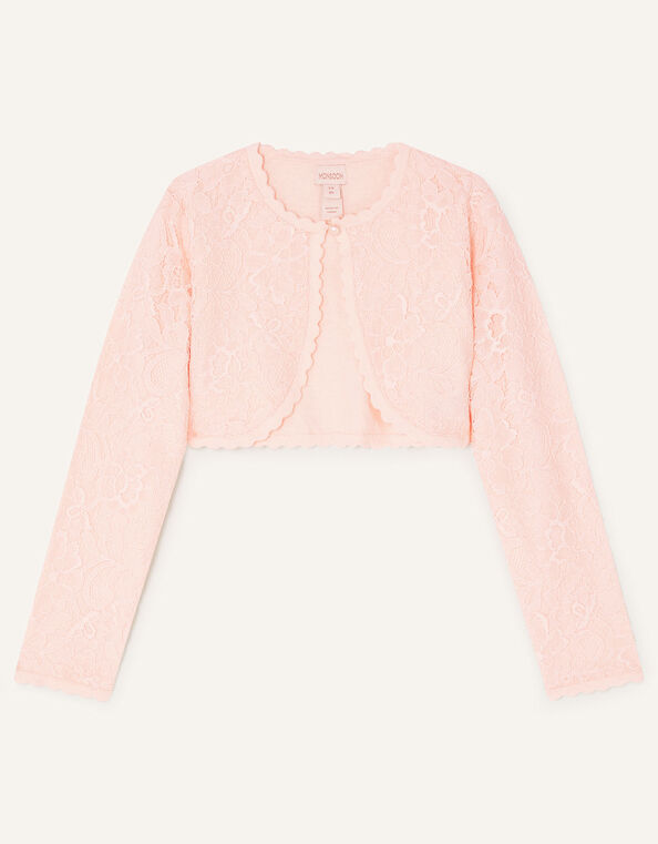 Lace Cardigan, Pink (PINK), large
