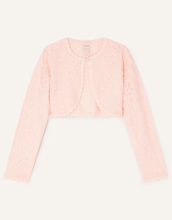 Lace Cardigan, Pink (PINK), large