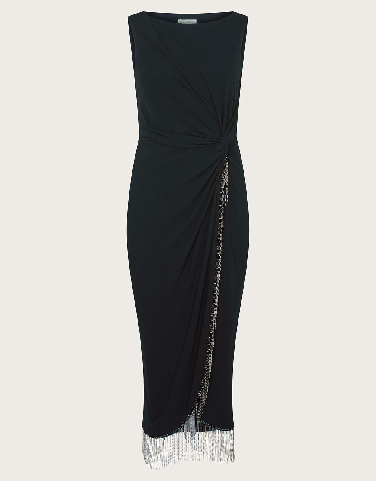 Fawn Fringe Dress Black Maxi Dresses Monsoon Global