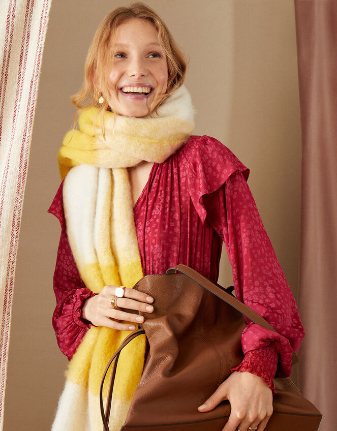 Check Blanket Scarf, , large