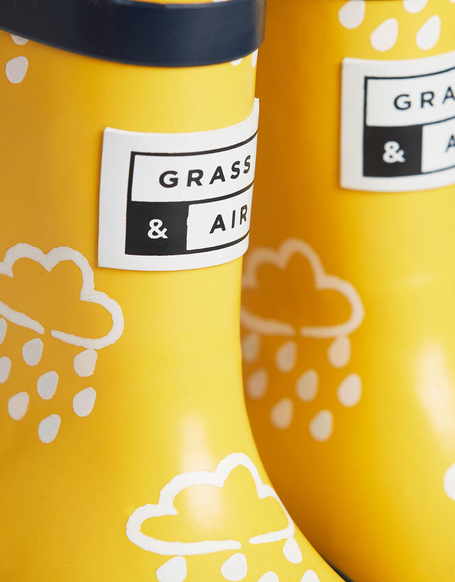 Grass and Air Colour-Revealing Wellies, Yellow (YELLOW), large