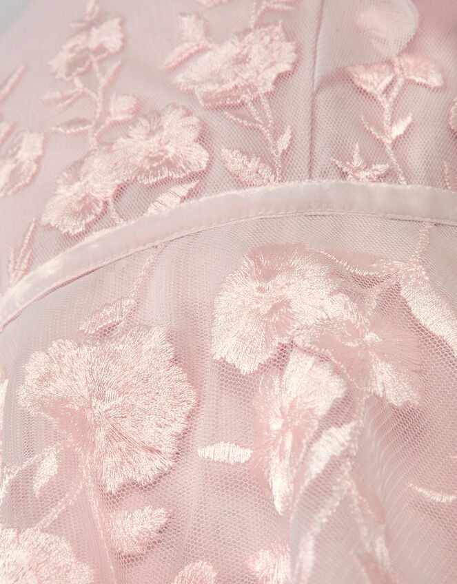 Baby Oelene Embroidered Party Dress, Pink (PALE PINK), large