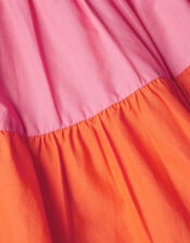 Colour Block Halter Neck Dress, Pink (PINK), large