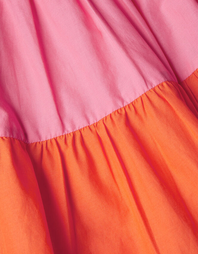 Colour Block Halter Neck Dress, Pink (PINK), large