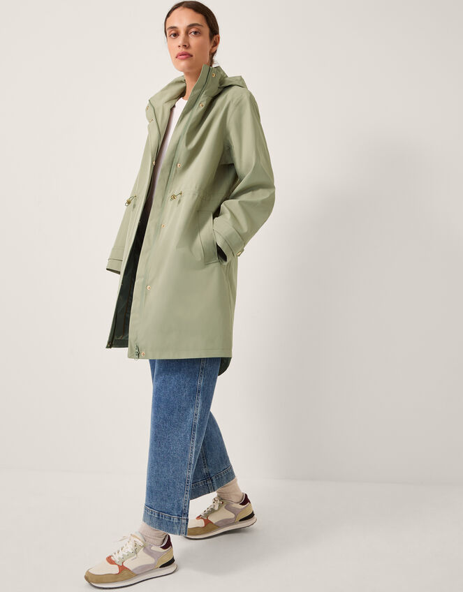 Ada Packable Hood Raincoat, Green (SAGE), large