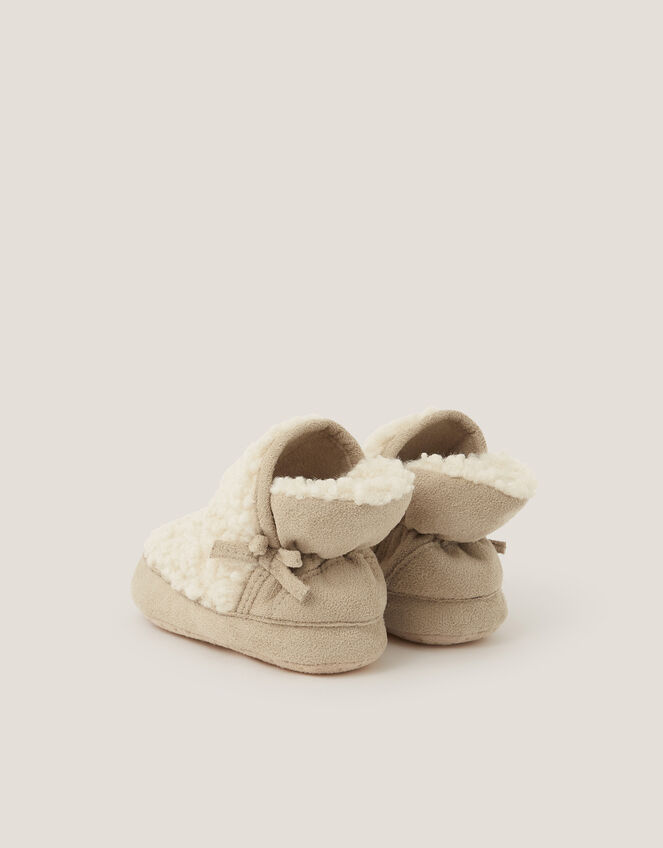 Baby Borg Booties, Cream (CREAM), large