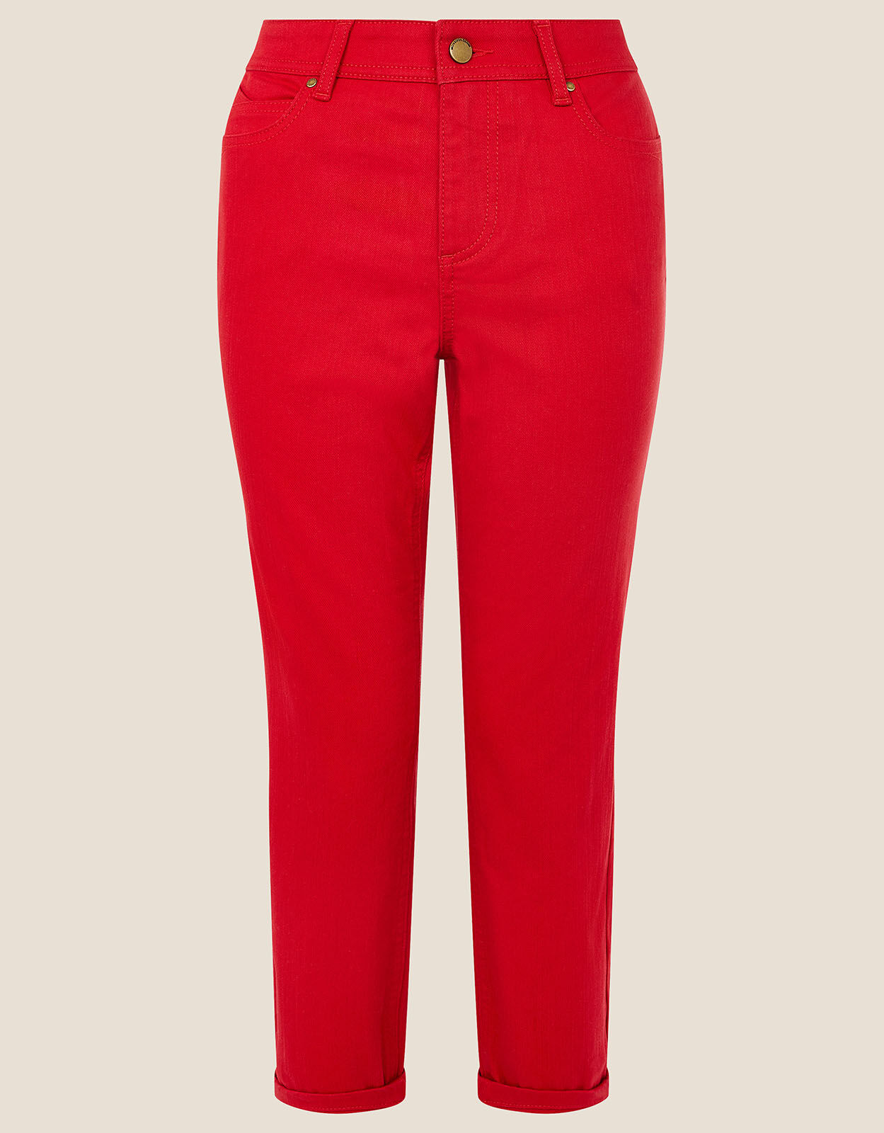 Idabella Cropped Jeans Red Trousers Leggings Monsoon ROI