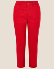 Idabella Cropped Jeans, Red (RED), large