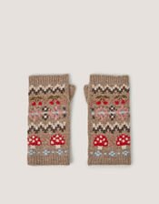 Mia Mushroom Wrist Warmers, , large