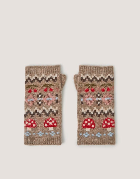 Mia Mushroom Wrist Warmers, , large