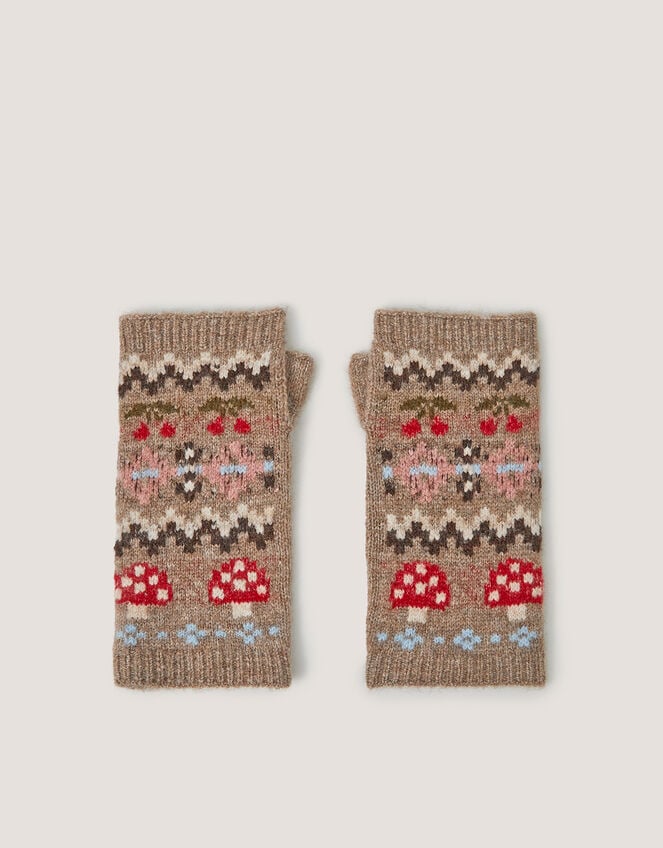 Mia Mushroom Wrist Warmers, , large