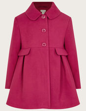 Skirted Coat, Pink (MAGENTA), large