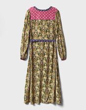 East Kiku Ikat Printed Dress, Green (GREEN), large
