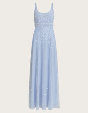 Eugiene Embroidered Maxi Dress, CLOUD, large