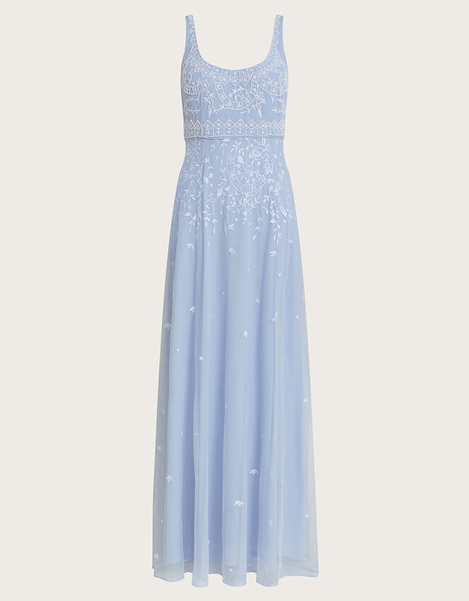 Eugiene Embroidered Maxi Dress, CLOUD, large