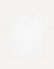Daisy Gem Short Sleeve T-Shirt, Ivory (IVORY), large