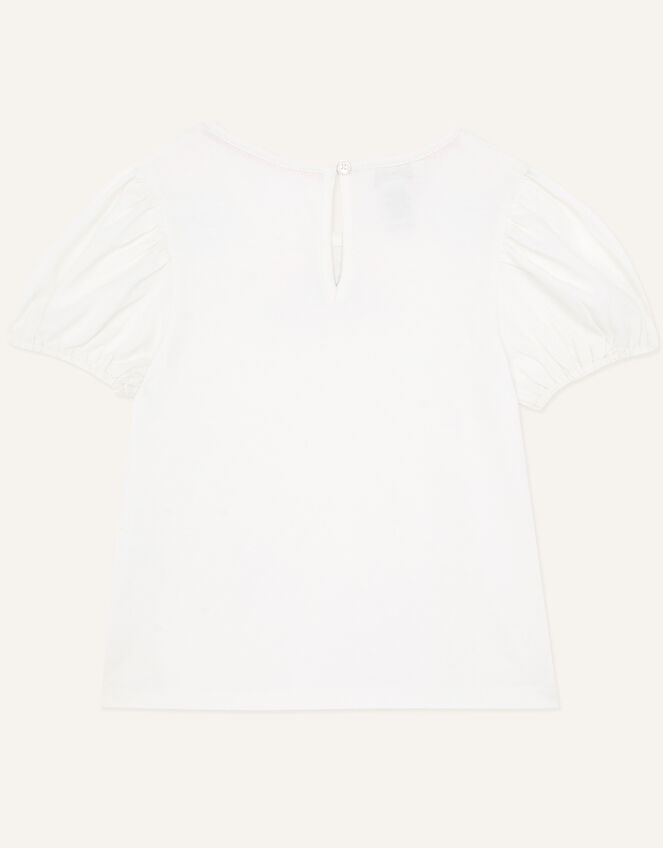 Daisy Gem Short Sleeve T-Shirt, Ivory (IVORY), large