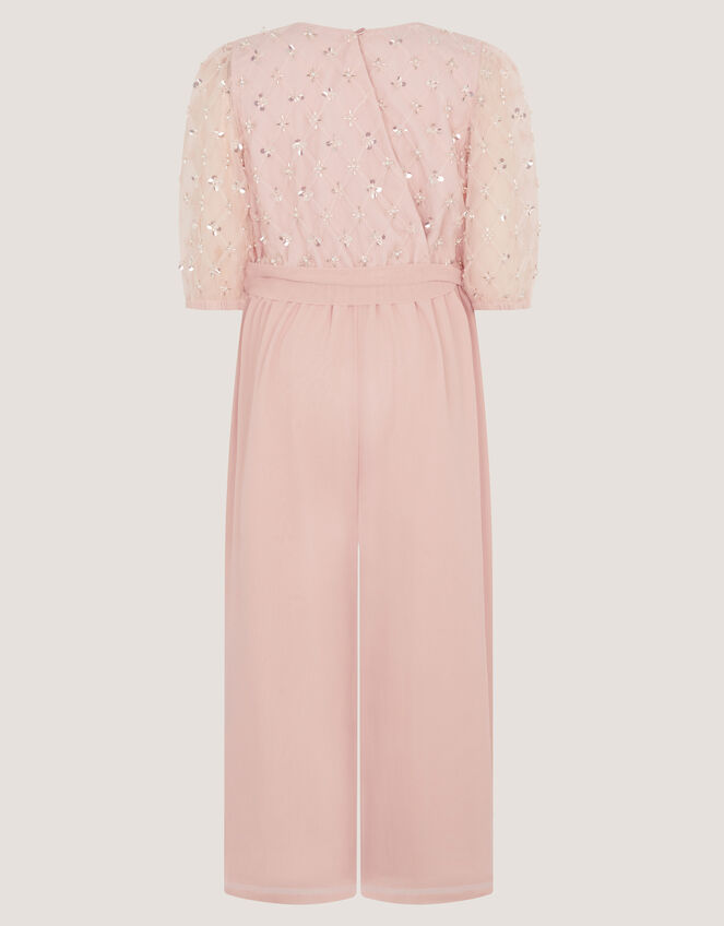 Gracie Embellished Party Jumpsuit, Pink (PINK), large